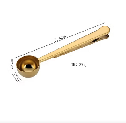 Golden Measuring Clip on Spoon