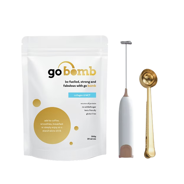 GoBomb “Starter Kit” Frother + Spoon
