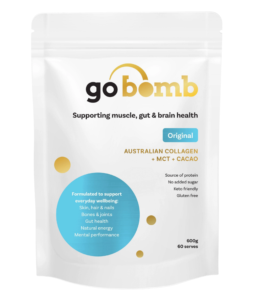 GoBomb Original Australian Collagen + MCT + Organic Peruvian Cacao 600gm
